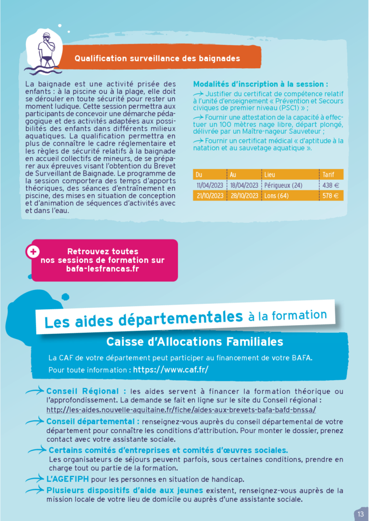 Aides départementales