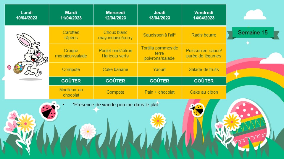 menu S15