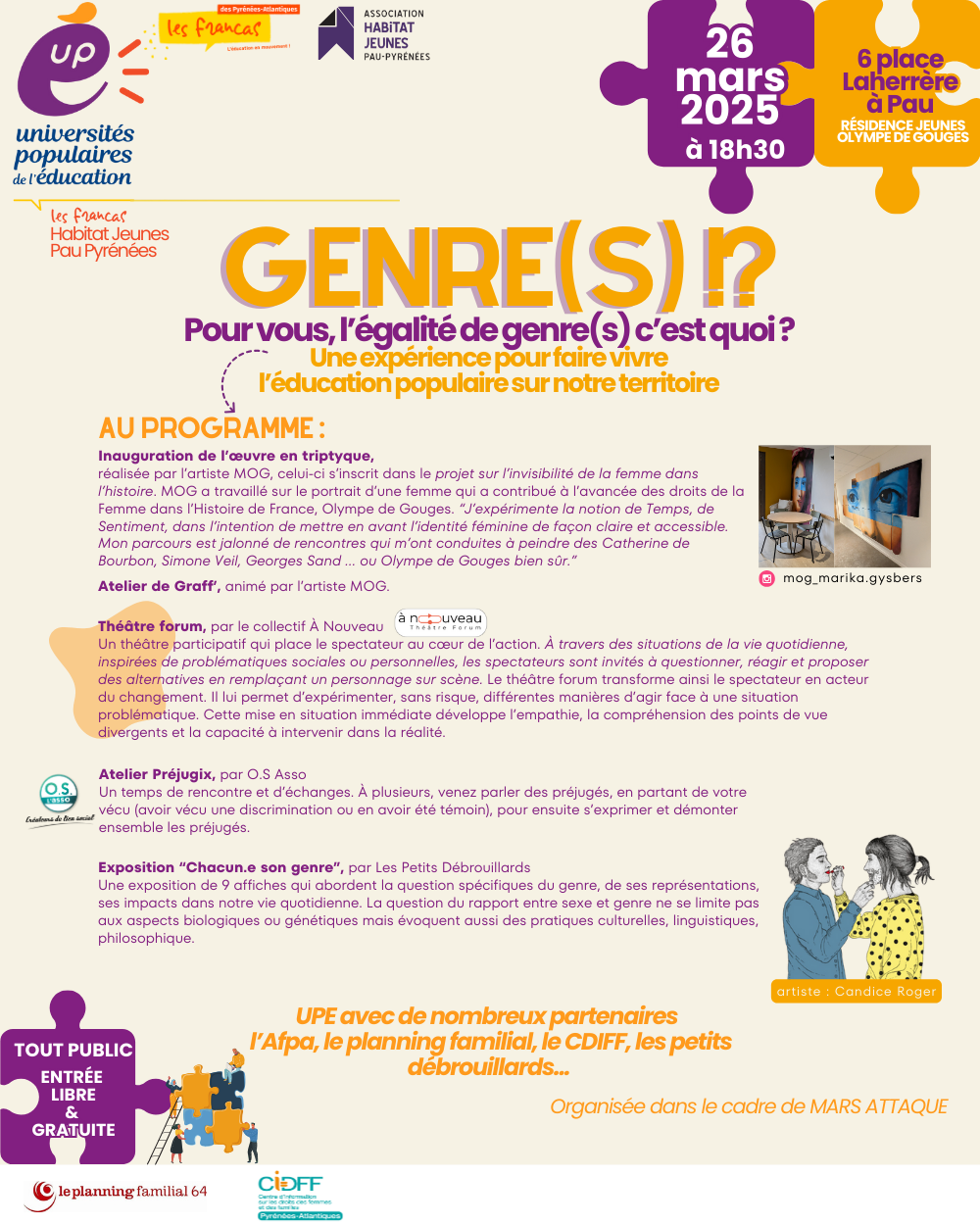 UPE du 26 mars : le programme !