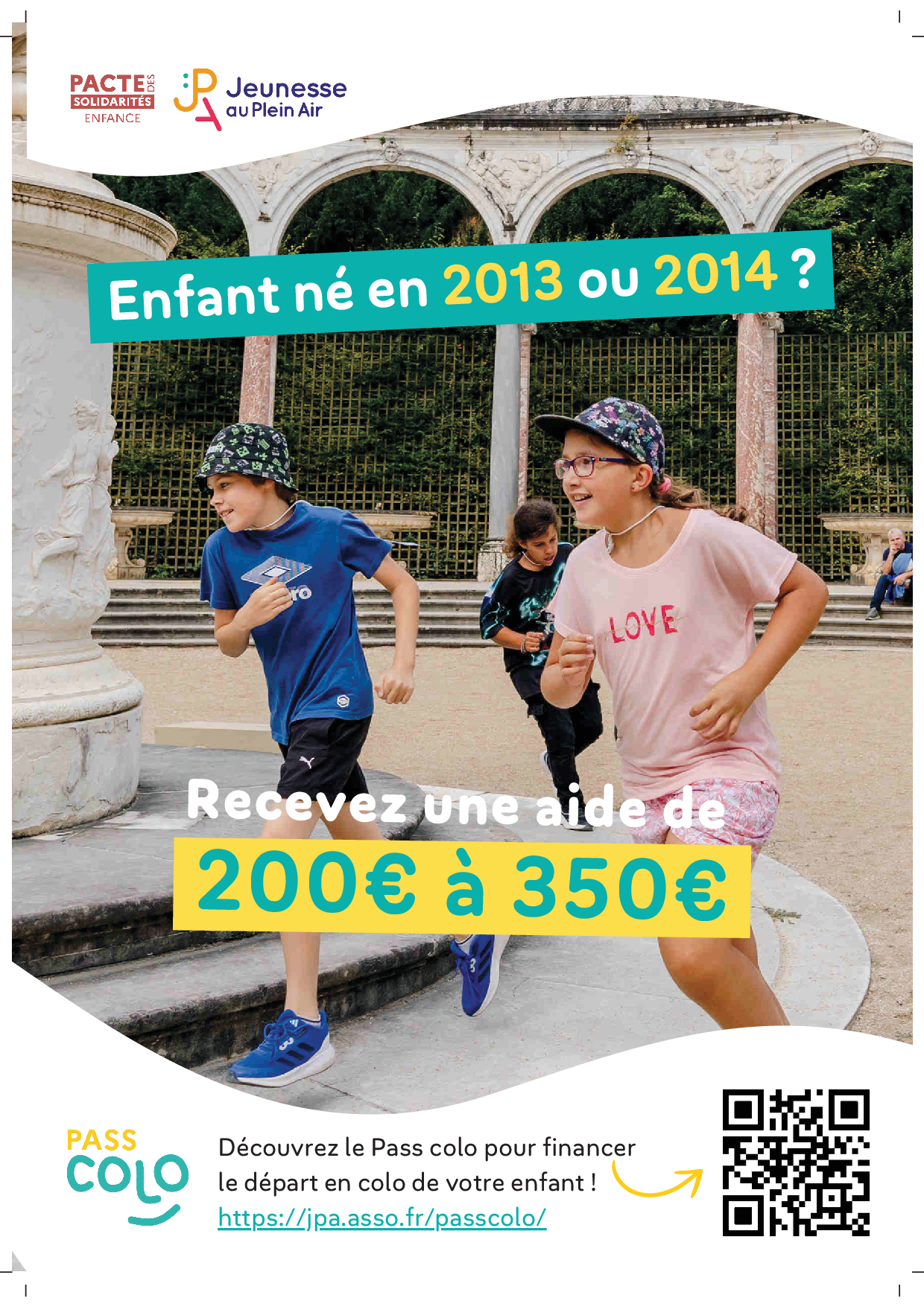 Aides pour le départ en colos