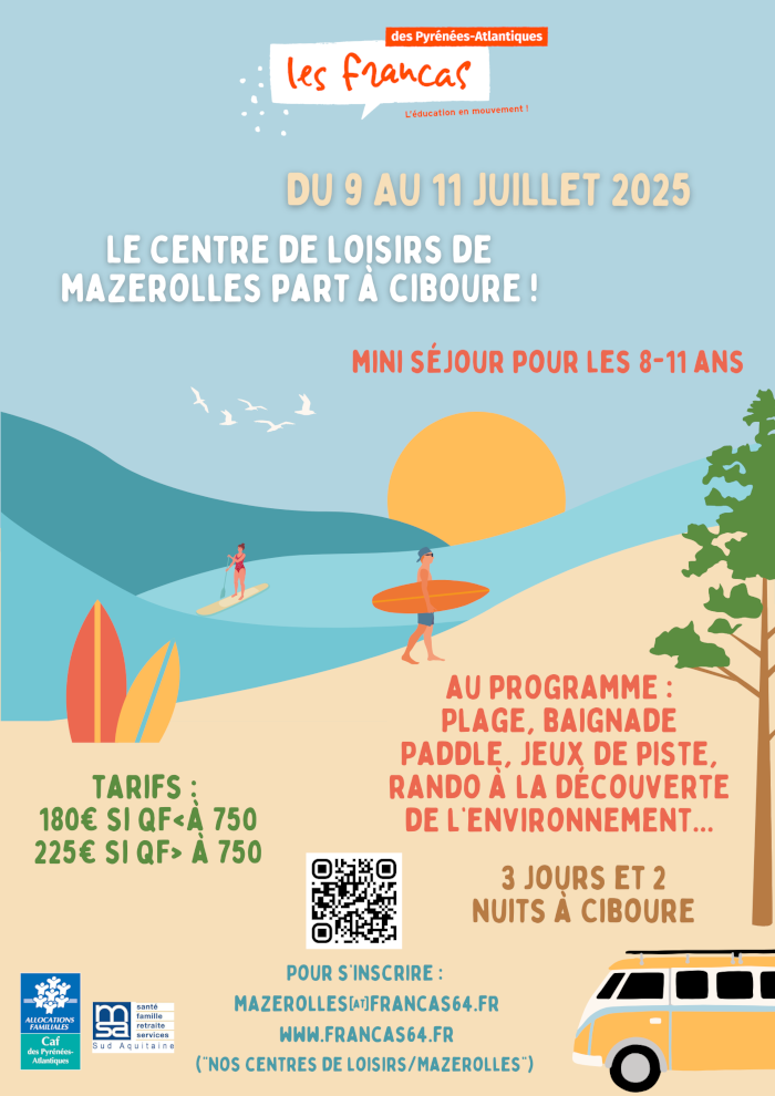 Mazerolles, mini-camp été 2025, Centre de Loisirs