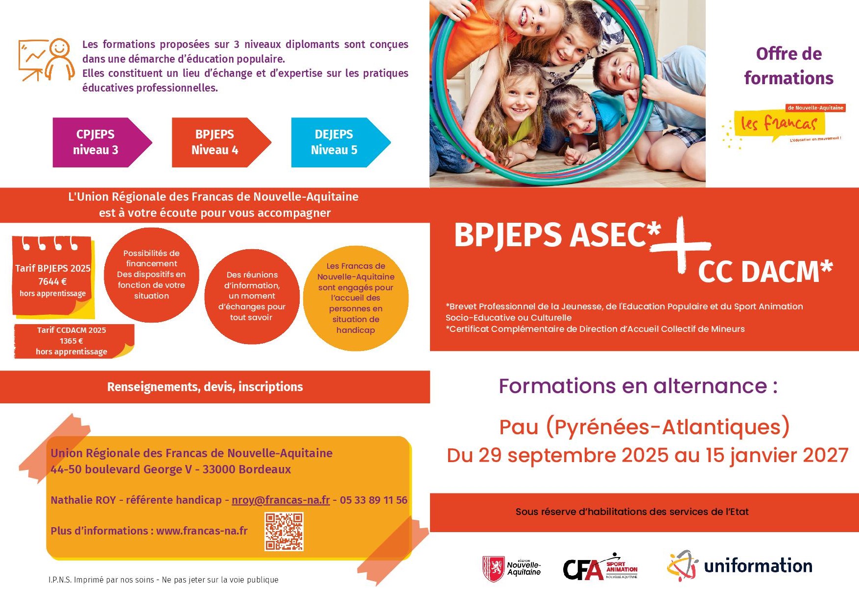 BPJEPS ASEC à Pau